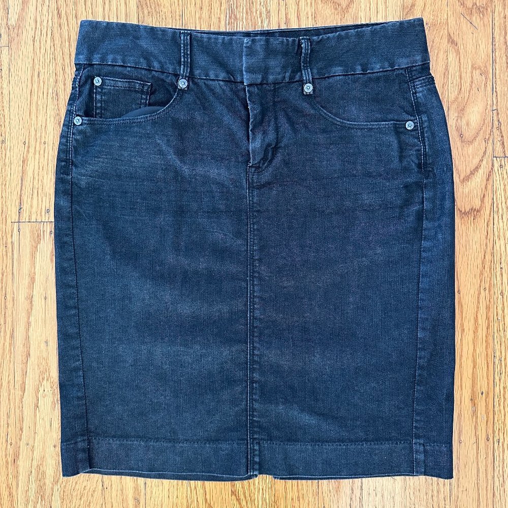 Gap Women's Black Stretchy Pencil Denim Skirt - 6